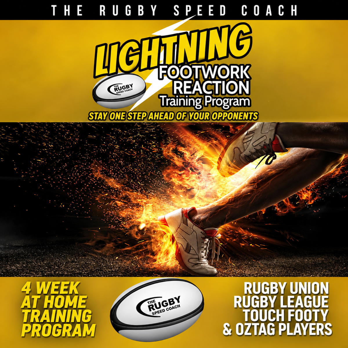 Lightning Footwork Reaction Training Program - 4 Weeks