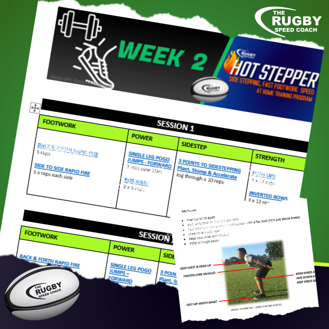 Side Stepping for Rugby Players 12 Week At Home Training Program